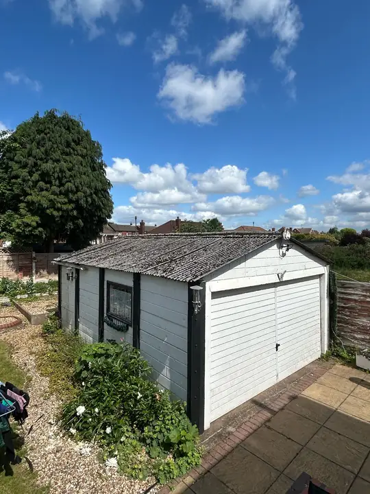 Garage before removal