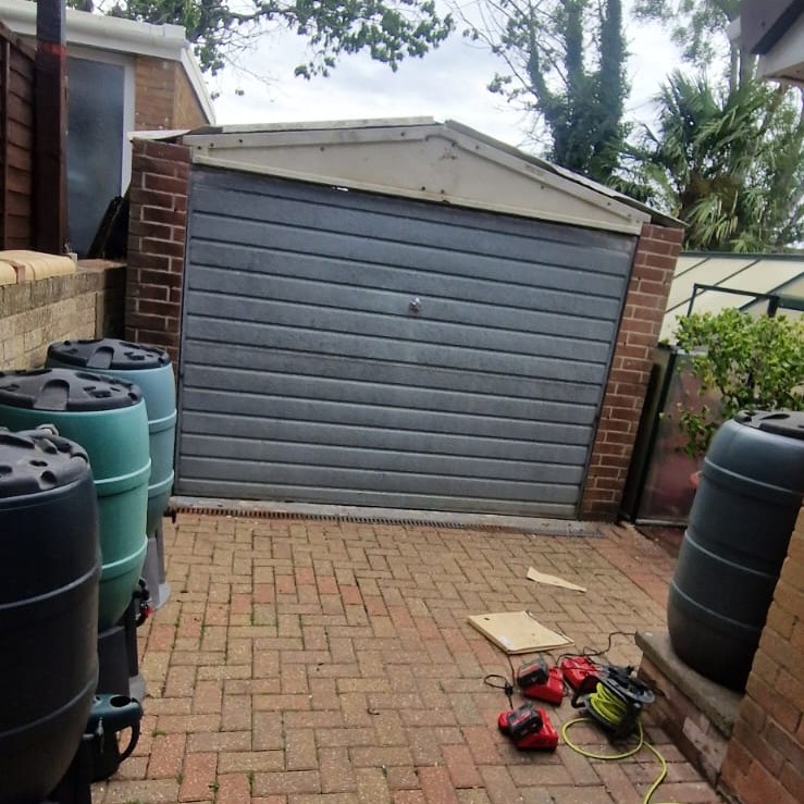 Garage before removal
