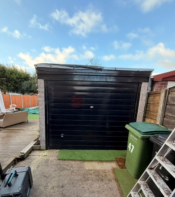 Garage before removal