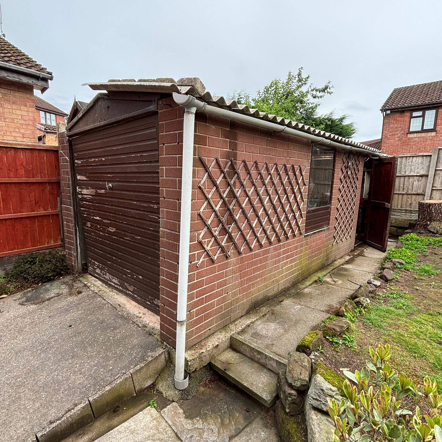 Garage before removal