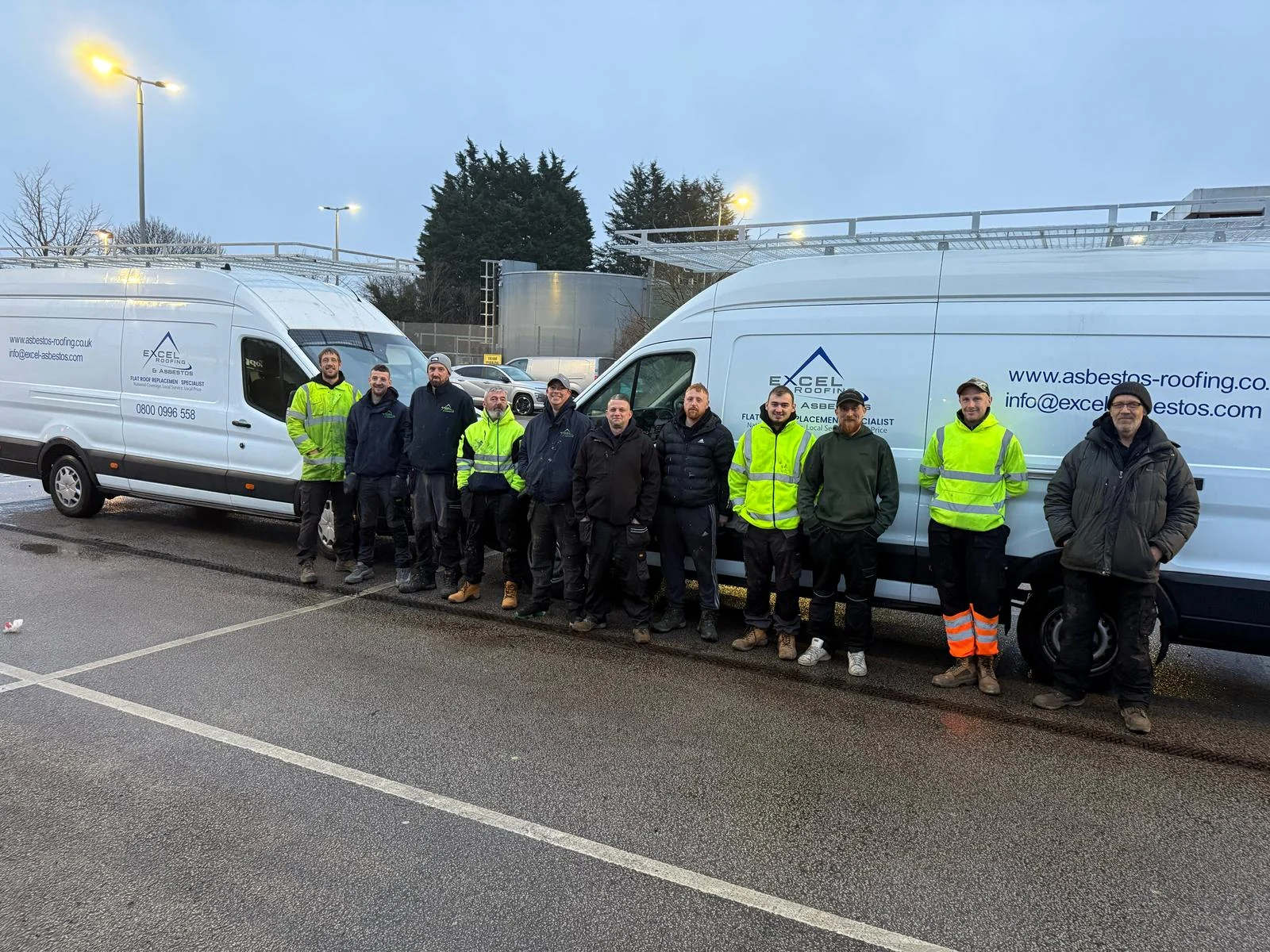 The Excel Roofing & Asbestos team